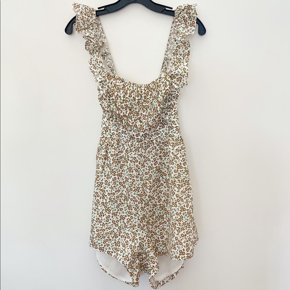 Indikah Yellow Floral Romper